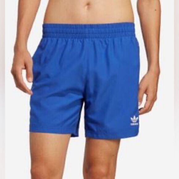 NWT Adidas Men’s Blue 5.5” Swimwear Swim Trunks - Size XL - Picture 1 of 10